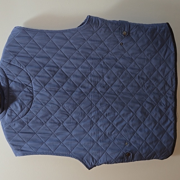 Magaschoni Men's Blue Quilted Vest Zipfront XXL NWT 💙🤎💙🤎 - Picture 8 of 9